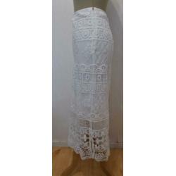 Bohemian/Ibiza witte kant look rok van Didi! XXL