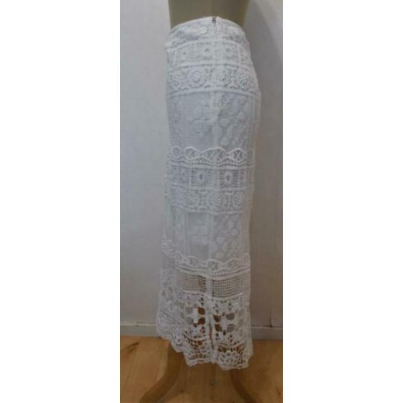 Bohemian/Ibiza witte kant look rok van Didi! XXL