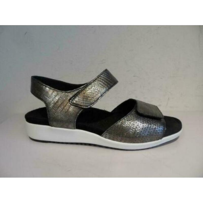 Durea zilver-zwarte sandalen 39