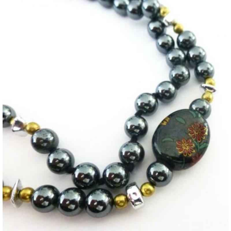 Prachtige hematiet ketting