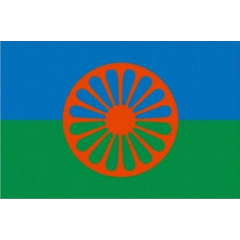 Sinti en Roma vlag 90 x 150 cm , Gipsy flag
