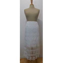 Bohemian/Ibiza witte kant look rok van Didi! XXL