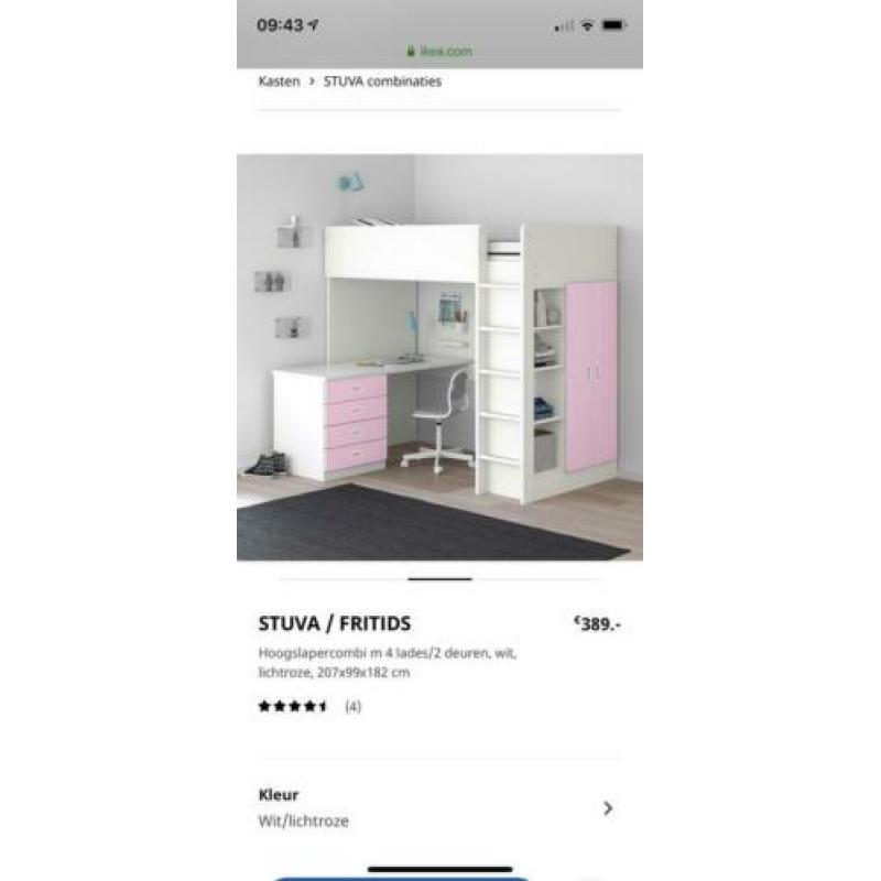 Hoogslapercombi stuva / WIT