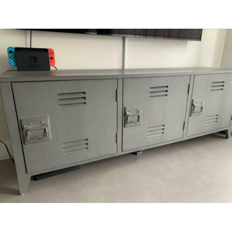 HK Living tv-meubel locker grijs