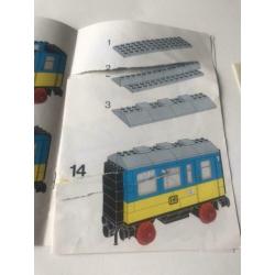 Lego trein beschrijving 7710 met stickervel