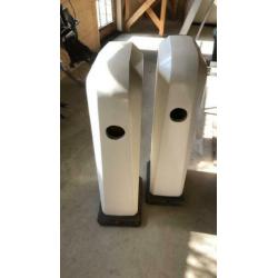 Betonnen speakers, super geluid! merk: Rauna of Sweden
