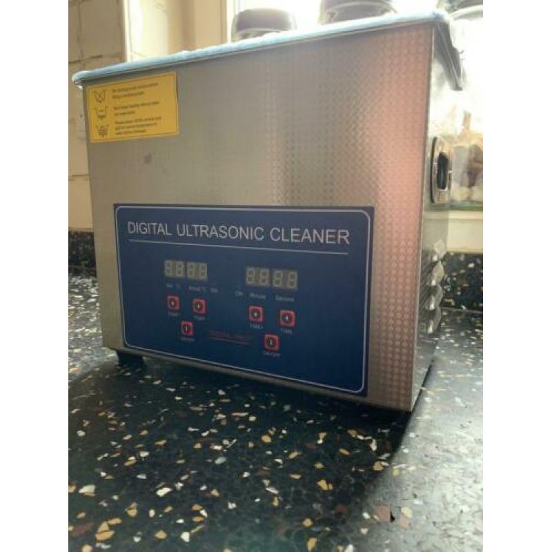 Ultrasone reiniger 3L brillen/ motoronderdelen/ muntgeld ??