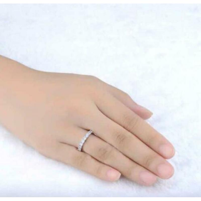 Multi-zirkonen 925 sterling zilveren ring