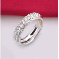 Multi-zirkonen 925 sterling zilveren ring