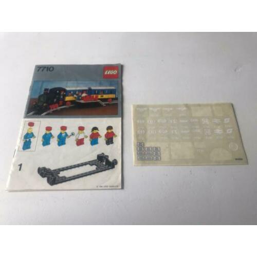 Lego trein beschrijving 7710 met stickervel