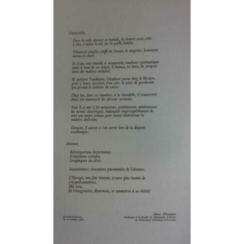 Litho & gedichten bundel L'etoile du Couchant 1978