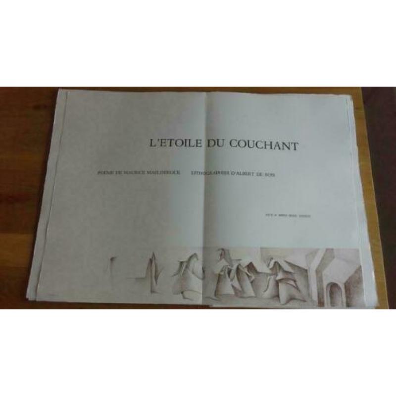 Litho & gedichten bundel L'etoile du Couchant 1978