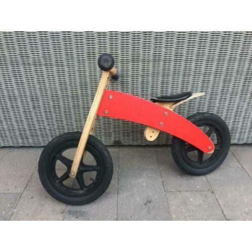 Houten Loopfiets Red Bandit