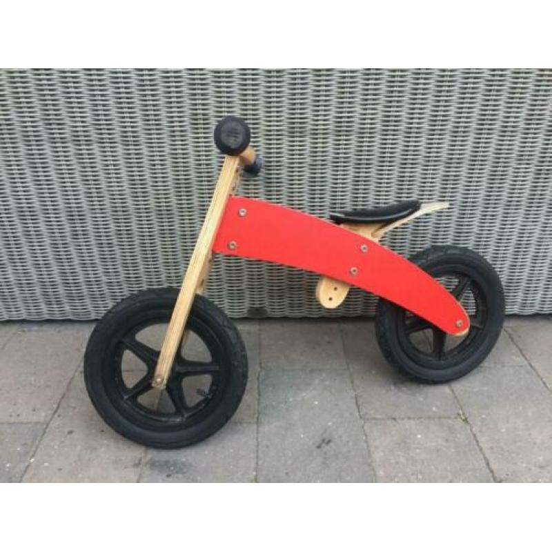 Houten Loopfiets Red Bandit