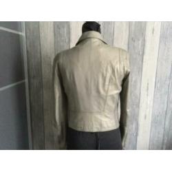 Leren jasje van Patago,maat 40, kleur is grijs/beige