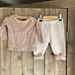 Kidscase truitje 2 broekjes oudroze