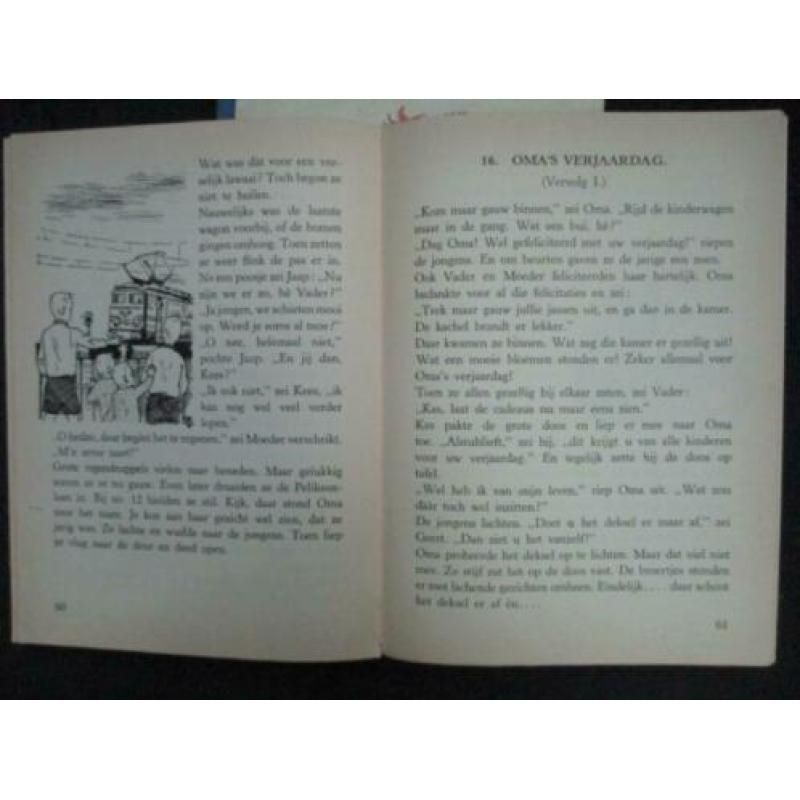 Sprookjes leesboek en ons vrolijk troepje schoolboekjes -spr