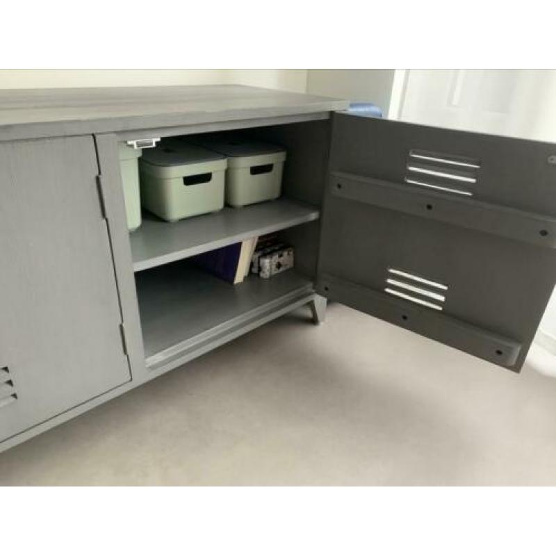 HK Living tv-meubel locker grijs