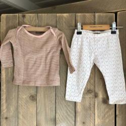 Kidscase truitje 2 broekjes oudroze