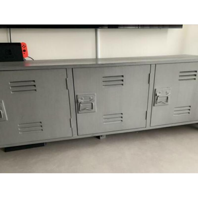HK Living tv-meubel locker grijs