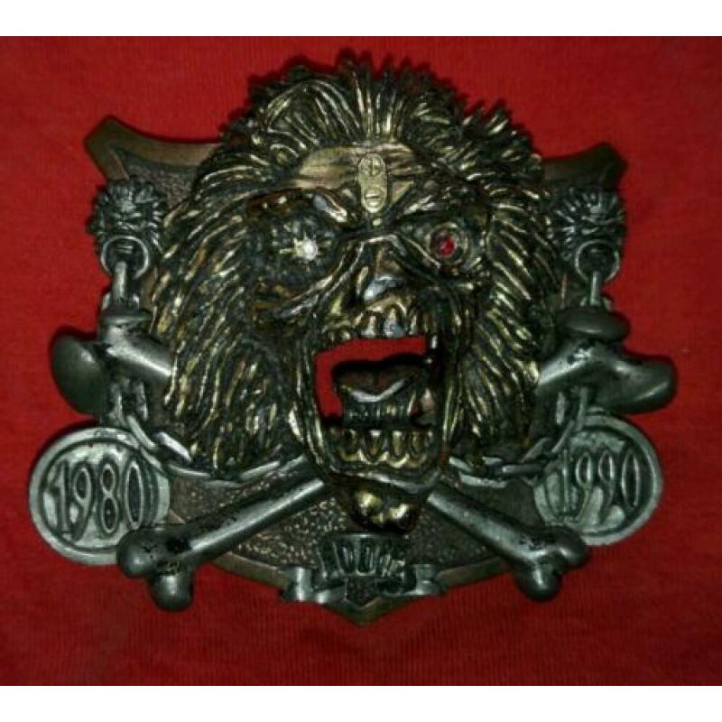 Iron Maiden first ten years limited edition buckle