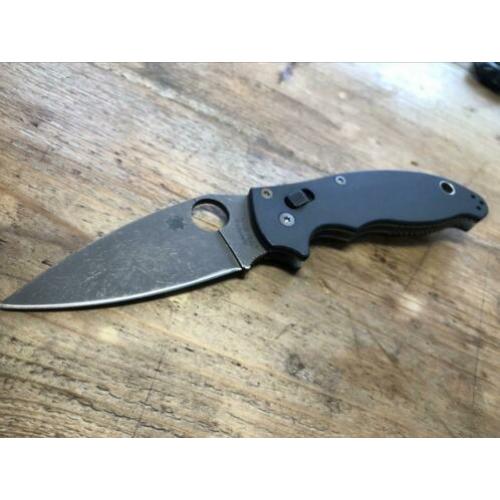 Spyderco manix2 acid+stone wash & colour tempered