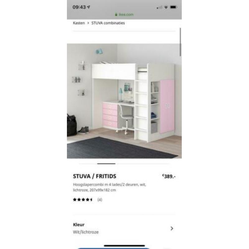 Hoogslapercombi stuva / WIT