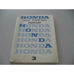 HND 5 Honda Civic 1500 Parts List 3
