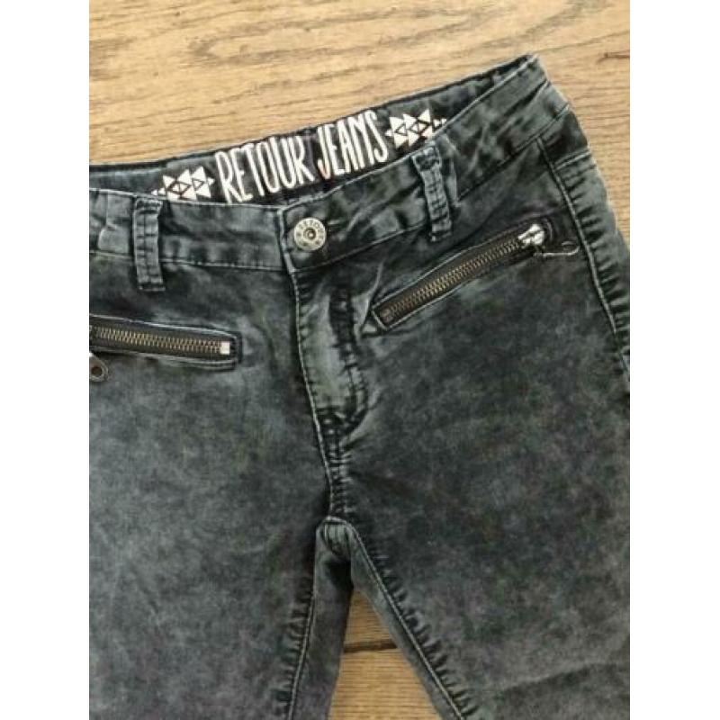 Superstoere zwarte skinny RETOUR jeans Evelina 134 140