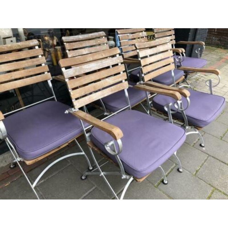 Tuinstoelen 6 stuks