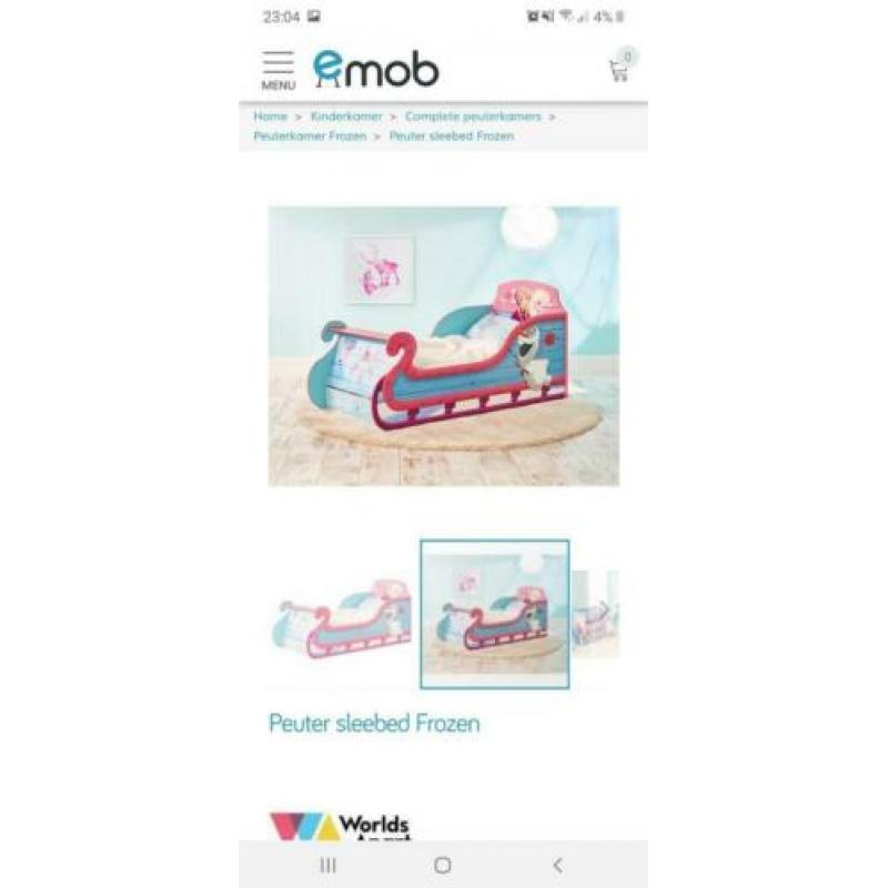 Peuterbed Frozen slee