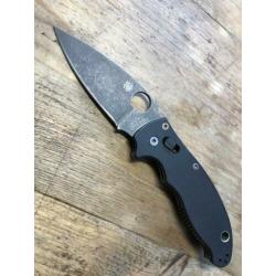 Spyderco manix2 acid+stone wash & colour tempered