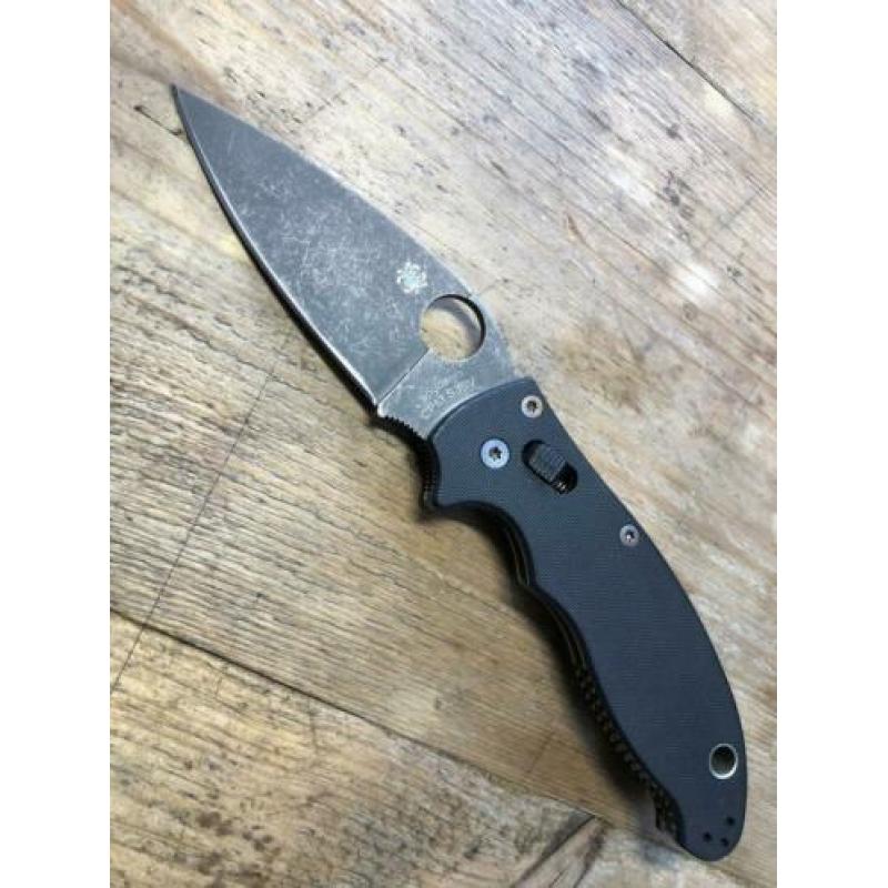 Spyderco manix2 acid+stone wash & colour tempered