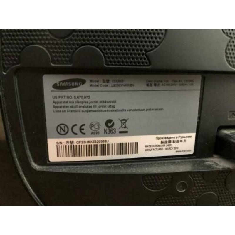 Samsung tv - Syncmaster 2333HD Zwart