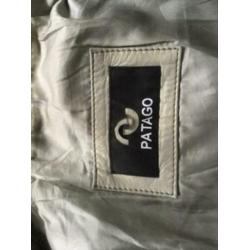 Leren jasje van Patago,maat 40, kleur is grijs/beige