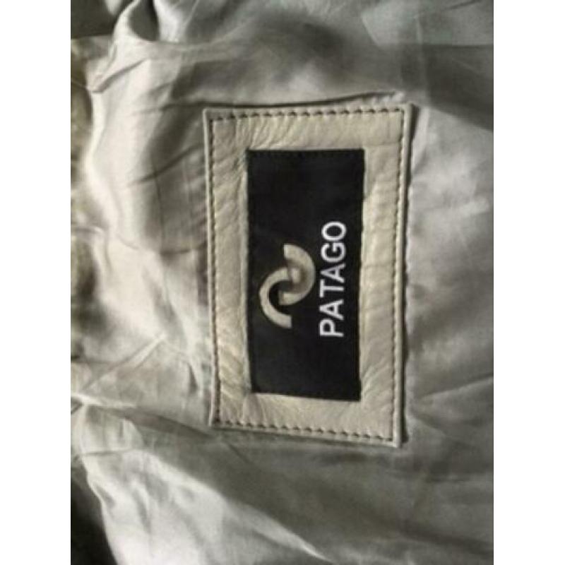Leren jasje van Patago,maat 40, kleur is grijs/beige