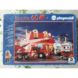 Playmobil puzzel Brandweer 60 stukjes 5+ van Schmidt