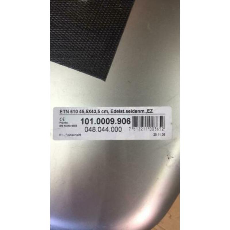 Inbouw spoelbak 45,5x43,5