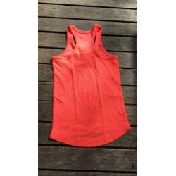 Zara top zomer felroze roze hemd ribstof als nieuw mt 116