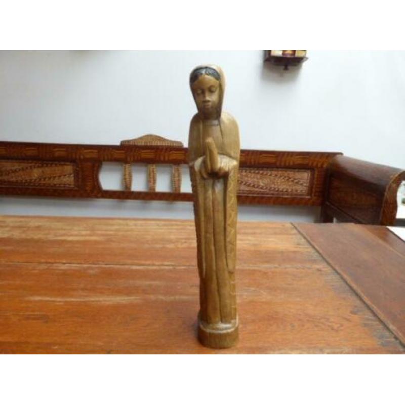 Prachtig houten beeld van Maria, Afrikaans