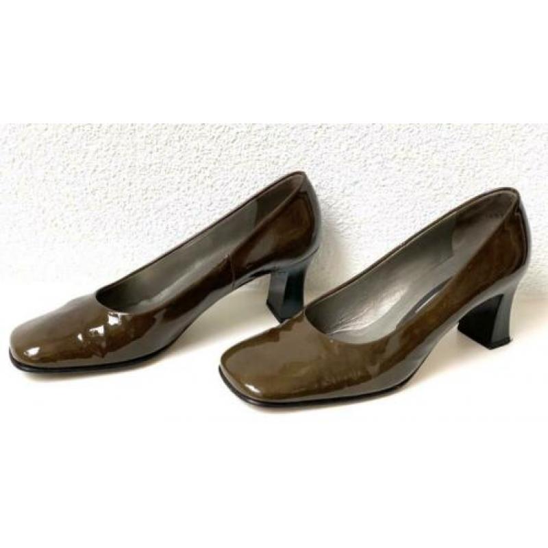 Peter Kaiser lak pumps olijf olijfgroen 5 38