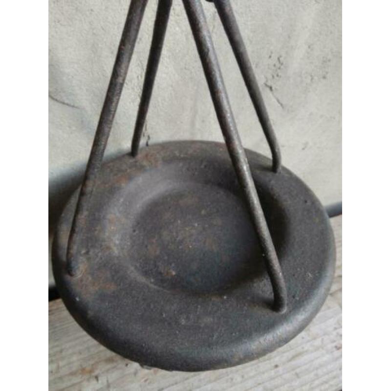 Oude brocante mijnwerkershaak zeepbakje mijnwerker *Etage3*