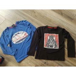 Pakket longsleeves met verandershirts 116
