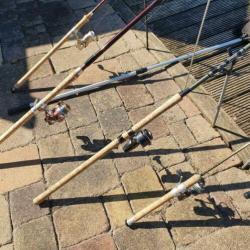 Werphengels 4x + diverse vaste stokken met assesoires