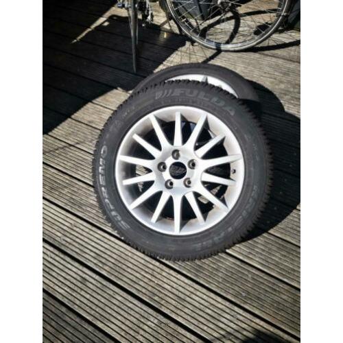 Saab 9 3 velgen met banden, steek 5x110