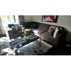 Salontafel en tv meubel glas