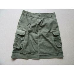 M10 aparte jeans rok RESTART leger groen M 38/40