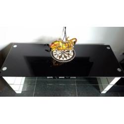 Salontafel en tv meubel glas