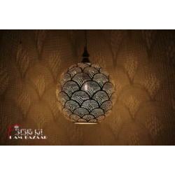 25% korting op Oosterse Marokkaanse Bollamp zilver XL