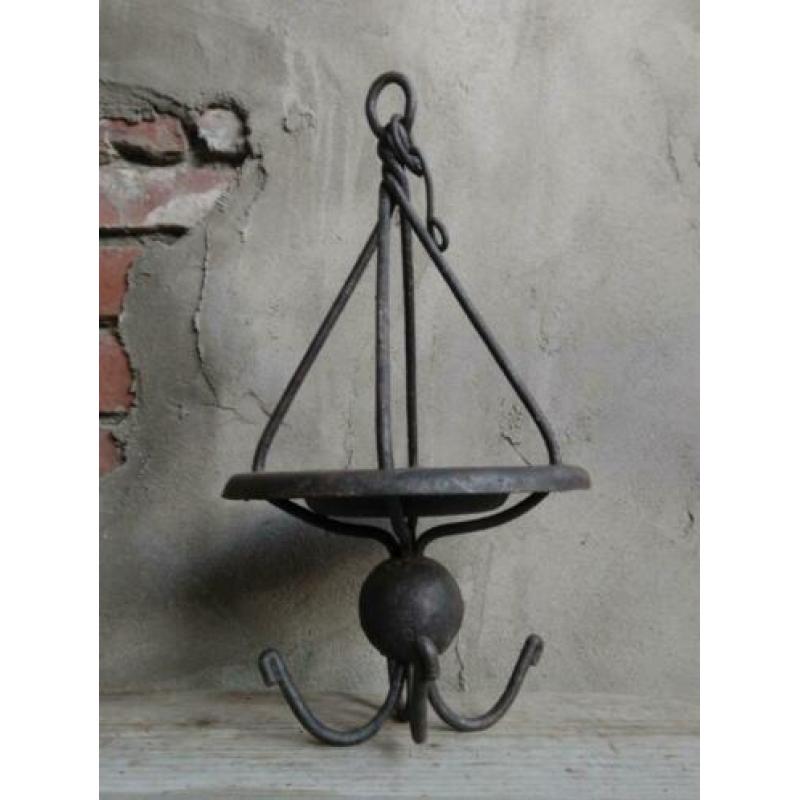 Oude brocante mijnwerkershaak zeepbakje mijnwerker *Etage3*